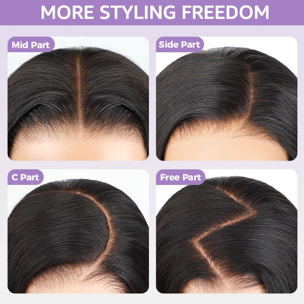 OQ HAIR M-cap Straight Hair 4/27 Highlight Color Wear Go Glueless Wigs Invisible Knots Pre Cut 9x6 Lace Wigs