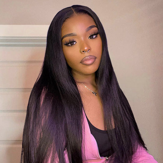 OQHAIR Silky Straight Easy Wear Go Glueless Wigs Pre Cut 7x5 HD Lace Closure Wigs Beginner Friendly