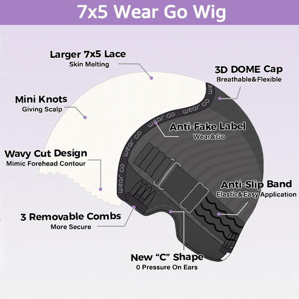 Pre-cut Lace Wig Body Wave Hair Reddish Brown Color Wear Go Glueless Wig 7x5 Lace Wig Preplucked with Natural Hairline