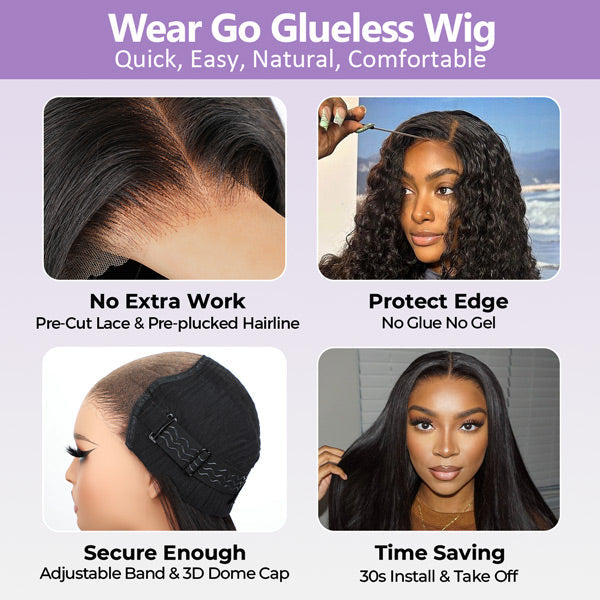 Today's Deal | Wand Curl Pre-Cut 6x4 HD Lace Wear Go Glueless Wigs